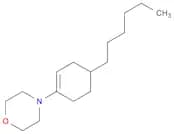Morpholine, 4-(4-hexyl-1-cyclohexen-1-yl)-
