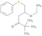 3-Hexanone, 5-ethoxy-2,2-dimethyl-6-(phenylthio)-