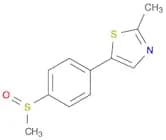 Thiazole, 2-methyl-5-[4-(methylsulfinyl)phenyl]-