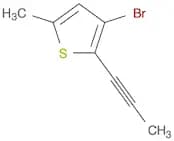 Thiophene, 3-bromo-5-methyl-2-(1-propynyl)-