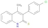 2(1H)-Quinolinethione, 3-(4-chlorophenyl)-4-methyl-
