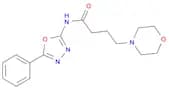 4-Morpholinebutanamide, N-(5-phenyl-1,3,4-oxadiazol-2-yl)-