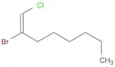 1-Octene, 2-bromo-1-chloro-, (E)-