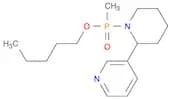 Phosphinic acid, methyl[2-(3-pyridinyl)-1-piperidinyl]-, pentyl ester