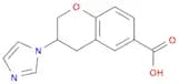 2H-1-Benzopyran-6-carboxylic acid, 3,4-dihydro-3-(1H-imidazol-1-yl)-