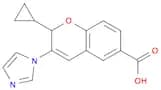 2H-1-Benzopyran-6-carboxylic acid, 2-cyclopropyl-3-(1H-imidazol-1-yl)-