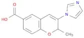 2H-1-Benzopyran-6-carboxylic acid, 3-(1H-imidazol-1-yl)-2-methyl-