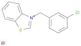 Benzothiazolium, 3-[(3-chlorophenyl)methyl]-, bromide