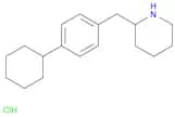Piperidine, 2-[(4-cyclohexylphenyl)methyl]-, hydrochloride