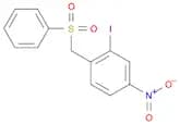 Benzene, 2-iodo-4-nitro-1-[(phenylsulfonyl)methyl]-