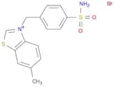 Benzothiazolium, 3-[[4-(aminosulfonyl)phenyl]methyl]-6-methyl-, bromide