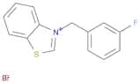 Benzothiazolium, 3-[(3-fluorophenyl)methyl]-, bromide