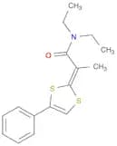 Propanamide, N,N-diethyl-2-(4-phenyl-1,3-dithiol-2-ylidene)-, (Z)-