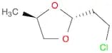1,3-Dioxolane, 2-(2-chloroethyl)-4-methyl-, trans-