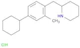 Piperidine, 2-[(4-cyclohexyl-2-methylphenyl)methyl]-, hydrochloride