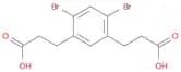 1,3-Benzenedipropanoic acid, 4,6-dibromo-