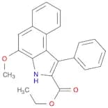 3H-Benz[e]indole-2-carboxylic acid, 4-methoxy-1-phenyl-, ethyl ester