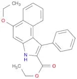 3H-Benz[e]indole-2-carboxylic acid, 5-ethoxy-1-phenyl-, ethyl ester