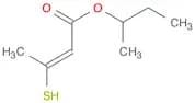 2-Butenoic acid, 3-mercapto-, 1-methylpropyl ester, (E)-