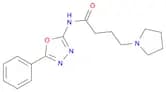 1-Pyrrolidinebutanamide, N-(5-phenyl-1,3,4-oxadiazol-2-yl)-