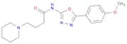 N-(5-(4-Methoxyphenyl)-1,3,4-oxadiazol-2-yl)-4-(piperidin-1-yl)butanamide