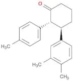 Cyclohexanone, 3-(3,4-dimethylphenyl)-2-(4-methylphenyl)-, trans-