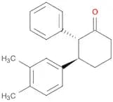 Cyclohexanone, 3-(3,4-dimethylphenyl)-2-phenyl-, trans-