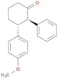 Cyclohexanone, 3-(4-methoxyphenyl)-2-phenyl-, trans-