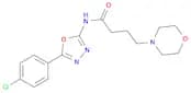 N-(5-(4-Chlorophenyl)-1,3,4-oxadiazol-2-yl)-4-morpholinobutanamide