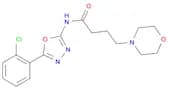 N-(5-(2-Chlorophenyl)-1,3,4-oxadiazol-2-yl)-4-morpholinobutanamide