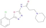 N-(5-(2-Chlorophenyl)-1,3,4-oxadiazol-2-yl)-3-(piperidin-1-yl)propanamide
