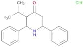 4-Piperidinone, 3-(1-methylethyl)-2,6-diphenyl-, hydrochloride