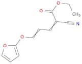 2,4-Pentadienoic acid, 2-cyano-5-(2-furanyloxy)-, ethyl ester
