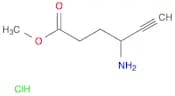 5-Hexynoic acid, 4-amino-, methyl ester, hydrochloride