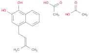 1,2-Naphthalenediol, 4-(3-methyl-2-butenyl)-, diacetate