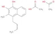 1,2-Naphthalenediol, 4-(2-butenyl)-3-methyl-, diacetate