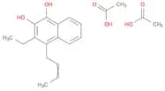 1,2-Naphthalenediol, 4-(2-butenyl)-3-ethyl-, diacetate