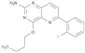 Pyrido[3,2-d]pyrimidin-2-amine, 4-butoxy-6-(2-fluorophenyl)-