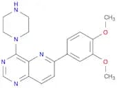 Pyrido[3,2-d]pyrimidine, 6-(3,4-dimethoxyphenyl)-4-(1-piperazinyl)-