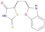 4-Thiazolidinone, 5-(2(3H)-benzoxazolylideneethylidene)-2-thioxo-