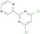 Pyrimidine, 4,6-dichloro-2-pyrazinyl-