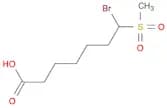 Heptanoic acid, 7-bromo-7-(methylsulfonyl)-