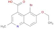 4-Quinolinecarboxylic acid, 5-bromo-6-ethoxy-2-methyl-