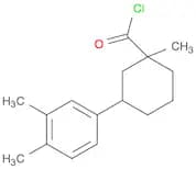 Cyclohexanecarbonyl chloride, 3-(3,4-dimethylphenyl)-1-methyl-