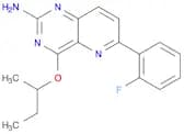 Pyrido[3,2-d]pyrimidin-2-amine, 6-(2-fluorophenyl)-4-(1-methylpropoxy)-