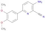 2-Pyridinecarbonitrile, 3-amino-6-(3,4-dimethoxyphenyl)-