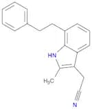 1H-Indole-3-acetonitrile, 2-methyl-7-(2-phenylethyl)-
