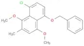 Naphthalene, 8-chloro-1,4-dimethoxy-2-methyl-5-(phenylmethoxy)-
