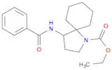 1-Azaspiro[4.5]decane-1-carboxylic acid, 4-(benzoylamino)-, ethyl ester