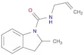 1H-Indole-1-carboxamide, 2,3-dihydro-2-methyl-N-2-propenyl-